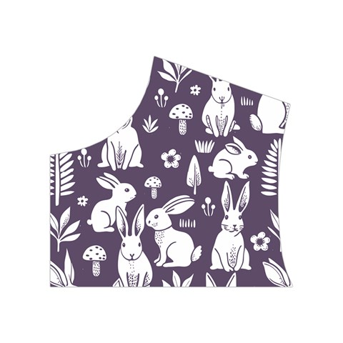 Easter bunny pattern Women s Button Up Vest from UrbanLoad.com Top Left