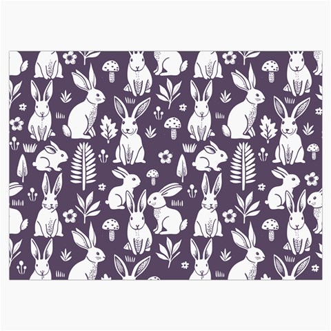 Easter bunny pattern Roll Up Canvas Pencil Holder (M) from UrbanLoad.com Front