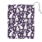 Easter bunny pattern Drawstring Pouch (5XL)