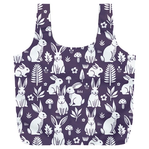 Easter bunny pattern Full Print Recycle Bag (XXXL) from UrbanLoad.com Back