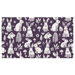 Easter bunny pattern Banner and Sign 7  x 4 
