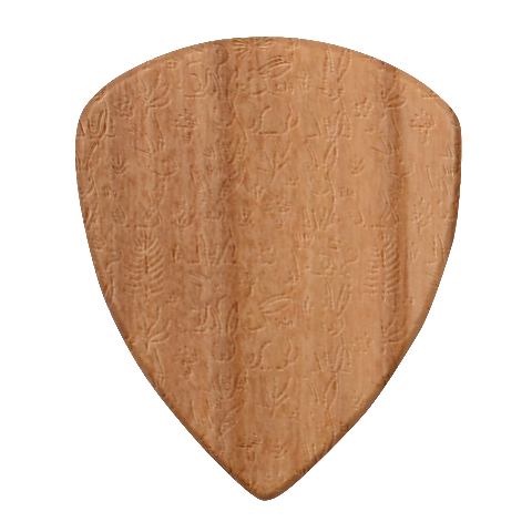 Easter bunny pattern Wood Guitar Pick (Set of 10) from UrbanLoad.com Front