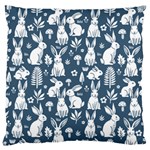 Easter bunny pattern Large Premium Plush Fleece Cushion Case (Two Sides)