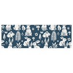 Easter bunny pattern Banner and Sign 12  x 4 