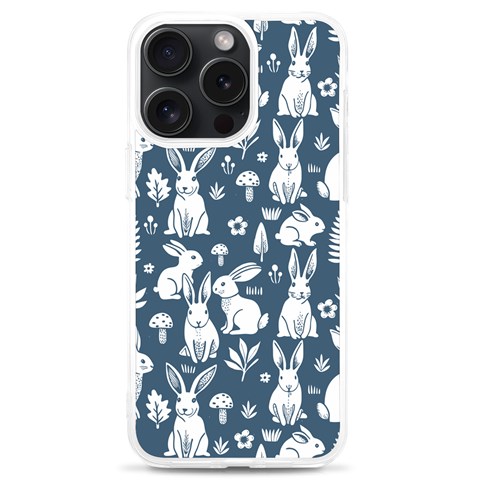 Easter bunny pattern iPhone 15 Pro Max TPU UV Print Case from UrbanLoad.com Front