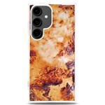 Burnt paper texture print design Samsung Galaxy S24 Plus 6.7 Inch TPU UV Case
