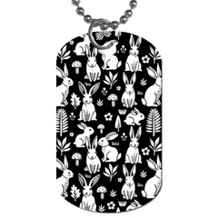 Easter bunny pattern Dog Tag (Two Sides) from UrbanLoad.com Front