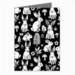 Easter bunny pattern Greeting Cards (Pkg of 8) from UrbanLoad.com Left