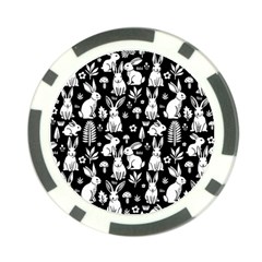 Easter bunny pattern Poker Chip Card Guard from UrbanLoad.com Back