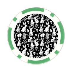 Easter bunny pattern Poker Chip Card Guard from UrbanLoad.com Back