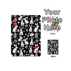 Easter bunny pattern Playing Cards 54 Designs (Mini) from UrbanLoad.com Front - Diamond6