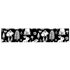 Easter bunny pattern 12 X60  Small Premium Plush Fleece Scarf from UrbanLoad.com Front