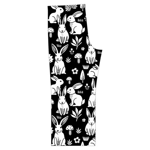 Easter bunny pattern Spaghetti Top Long Pants Satin Pajamas Set from UrbanLoad.com Back Bottom Left