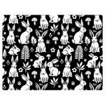 Easter bunny pattern 40  x 30  Premium Plush Fleece Blanket (Extra Small)
