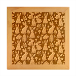 Easter bunny pattern Wood Photo Frame Cube