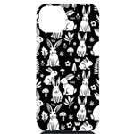 Easter bunny pattern iPhone 14 Plus Black UV Print PC Hardshell Case