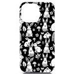 Easter bunny pattern iPhone 14 Pro Max Black UV Print PC Hardshell Case