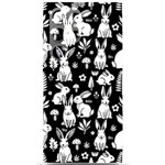 Easter bunny pattern Samsung Galaxy S24 Ultra 6.9 Inch Black TPU UV Case