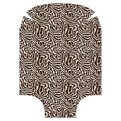 Brown Beige Snake Pattern Luggage Cover (Medium) from UrbanLoad.com Front