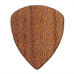 Brown Beige Snake Pattern Wood Guitar Pick (Set of 10) from UrbanLoad.com Front