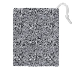 Dark Grey Snake Drawstring Pouch (5XL) from UrbanLoad.com Front