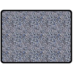 Blue Black Snake Pattern 80  x 56  Two Sides Fleece Blanket (Large) from UrbanLoad.com 80 x60  Blanket Back