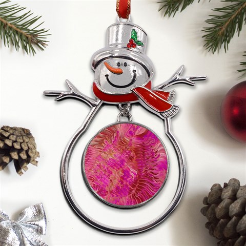 Tondo Metal Snowman Ornament from UrbanLoad.com Front