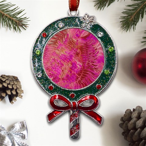 Tondo Metal X Mas Lollipop with Crystal Ornament from UrbanLoad.com Front