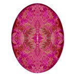 Tondo symmetry Oval Glass Fridge Magnet (4 pack)