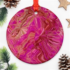 Tondo Wave I Round Ornament (Two Sides) from UrbanLoad.com Front