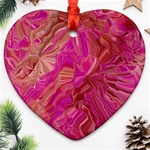  Tondo Wave I Heart Ornament (Two Sides)