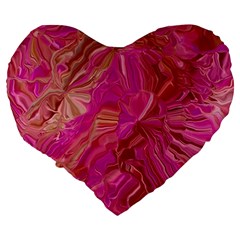 Tondo Wave I Large 19  Premium Heart Shape Cushions from UrbanLoad.com Back