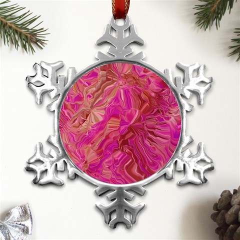 Tondo Wave I Metal Small Snowflake Ornament from UrbanLoad.com Front