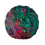 Green Pour Standard 15  Premium Round Cushions