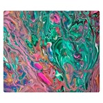 Green Pour 50  x 40  Premium Plush Fleece Blanket (Small)