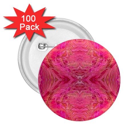 Pink Pour  2.25  Buttons (100 pack)  from UrbanLoad.com Front