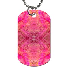 Pink Pour  Dog Tag (Two Sides) from UrbanLoad.com Front