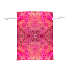 Pink Pour  Lightweight Drawstring Pouch (M) from UrbanLoad.com Front