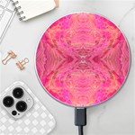 Pink Pour  Wireless Fast Charger(White)