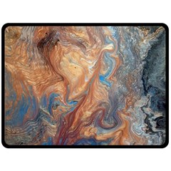 Blue flow 80  x 56  Two Sides Fleece Blanket (Large) from UrbanLoad.com 80 x60  Blanket Front