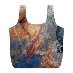 Blue flow Full Print Recycle Bag (L) from UrbanLoad.com Back