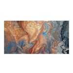 Blue flow Satin Wrap 35  x 70 