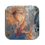 Blue flow Square Metal Box (Black)