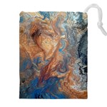 Blue flow Drawstring Pouch (4XL)