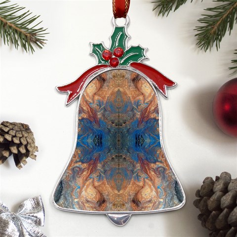 Pour Repeats Metal Holly Leaf Bell Ornament from UrbanLoad.com Front