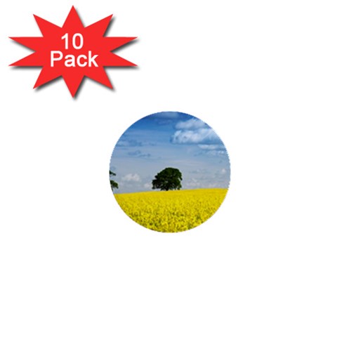 Tree in field 1  Mini Button (10 pack)  from UrbanLoad.com Front