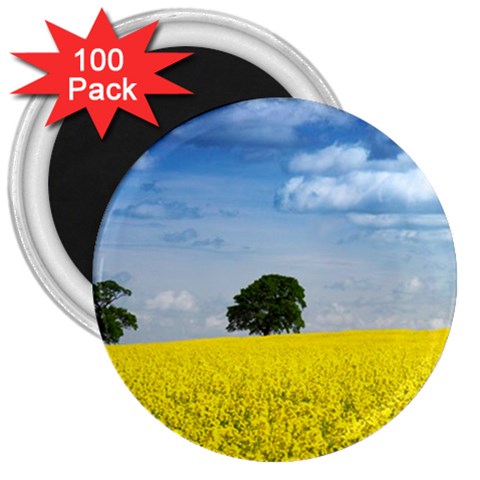 Tree in field 3  Magnet (100 pack) from UrbanLoad.com Front