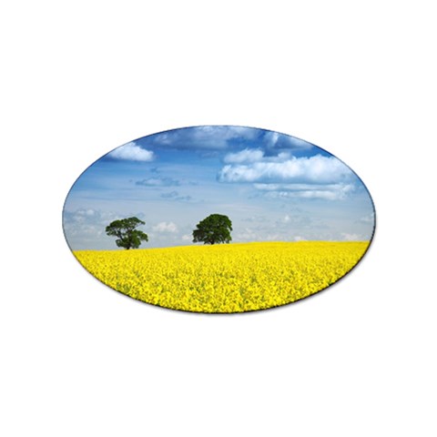 Tree in field Sticker Oval (10 pack) from UrbanLoad.com Front