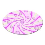 Swirls And Bubbles Magnet (Oval)