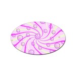 Swirls And Bubbles Sticker Oval (10 pack)